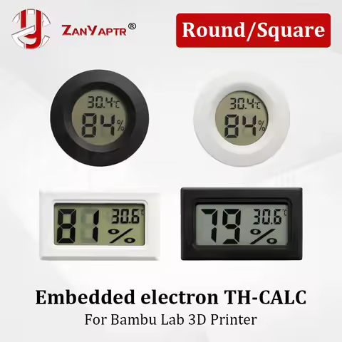 For Bambu Lab Electronic Temperature and Humidity Meters 3D printer accessories Precise measurement 
