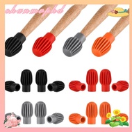 CHANMVPHD 2/4pcs Drum Stick Head Practice Tips 4 Colors Accessories Rubber Sleeve