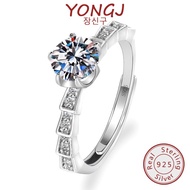 YONGJ Fashionable 2CT Moissanite Sparkling Snake Bone Ring For Women