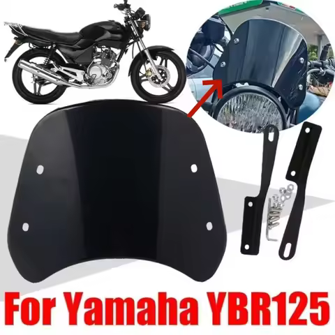 For Yamaha YBR125 YBR125K YBR 125 K G 125K 125cc YBR125G Accessories Retro Windscreen Windshield Win