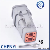 6 Pin DTM Auto Waterproof Wire Connector Grey Socket Plug DTM06-6S-E007 DTM06-6S DTM04-6P ATM06-6S A