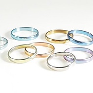 Titanvek鈦合金戒指,素面拋光3mm,多色系,新品上市優惠價