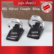 | 925 Silver CZ White Stones Couple Ring | Cincin Perkahwinan / Tunang Batu CZ Putih Perak 925