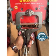 Locking Clamp Maxpower W/ Swivel Pads DL-C Blister 11" (280mm)