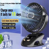 NEW 15000mah RECHARGEABLE CLIP FAN USB MINI ELECTRIC FAN RECHARGEABLE PORTABLE MINI FAN Burstod
