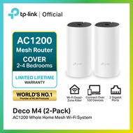 TP-Link Deco M4 AC1200 Mesh WiFi พอร์ต Gigabit 2 ช่อง ตัวขยายสัญญาณ WiFi ประกันตลอดการใช้งาน