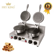 Fry King  รุ่น FR-2 เครื่องทำทองม้วนคู่ กำลังไฟ 1000Wx2  เตาเคลือบ non-stick