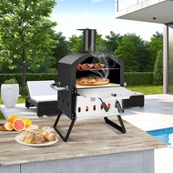 Popular12inch pizza oven stainless steel PIZZA Outdoor Wood-Powered Pizza Oven BBQ Factory