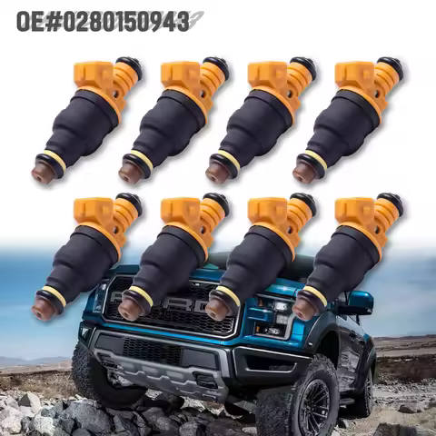 8X EV1 Petrol Fuel Injector 0280150943 for Ford F150 F250 F350 4.6L 5.0L 5.4L For Mustang Excursion 