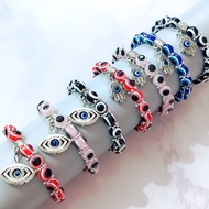 Dayshion Rubber Band Evil Eye Bracelet For Women Beads Evil Eye Bracelet Red Evil Eye Blue Evil Eye