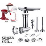 Steel Kitchen Meat Grinders Sausage Stuffer Attachment For Kitchen Aid Stand Mixer Kitchen Appliance