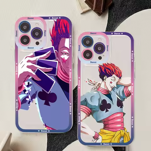 Hisoka Anime Hunter X hunter Phone Case For iPhone 11 12 13 14 Mini Pro Max XR X XS TPU Clear Case F