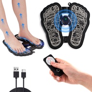 KTS EMS Foot Massager Pad with Romote Control Electric USB Rechargeable Foot Massage Mat with 8 Mode