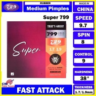 729 Super 799 Medium Pimples Table Tennis Rubber Ping Pong Getah Fast Attack