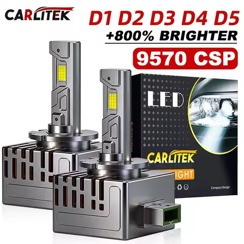 CARLitek D3S LED Headlight Bulbs D1S D2S D4S 35/70W Xenon HID Lights Upgrade Turbo Kits 9570 CSP Chi