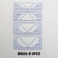4pcs Penggaris Pengukur Keselarasan Kaos T-Shirt Ruler Desain Center