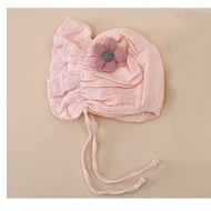 Mũ Nón Tiểu Thư Cho Bé Gái 0-6 Tháng Tuổi Mũ Nón Tai Bèo Cho Bé Gái Chất Xô Muslin Mềm Mại Thoáng Kh