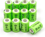 (12-Pack) 1/3AAA 1.2V 150mAh Ni-MH Battery (Button Top) Replacement for Solar Lights Battery, Outdoo