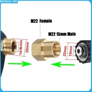 【Best-selling】High pressure water pipe connector internal thread M22 to external thread M22-15