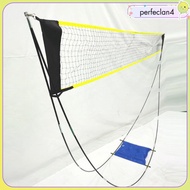 [Perfeclan4] Portable Badminton Net Set Sports Net Multifunctional Folding Tennis Net Set for Games 