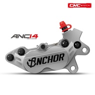 Sportsman ปั้มเบรคมอเตอร์ไซค์ Anchor ANC-14 CNC lateral 4 piston with performnce Sinter Brake Pad