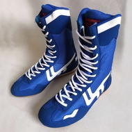 wrestling shoes Boxing shoes Martial Arts Taekwondo Sanda training special high help boxing training
