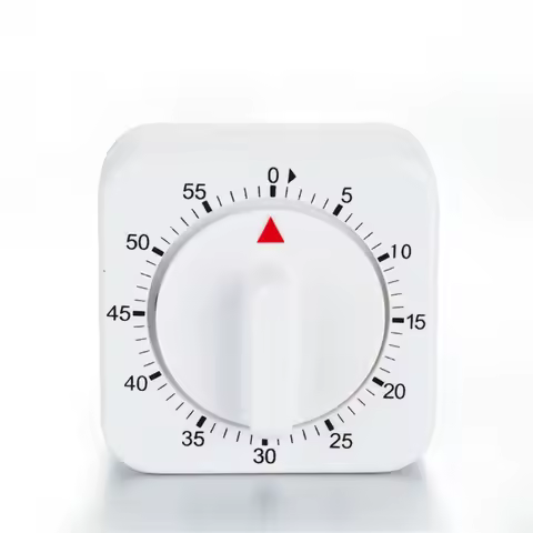 E1PC Timer Kitchen Timer 60 Timing Countdown Timer Home Baking Cooking Steaming Manual Timer Mechani