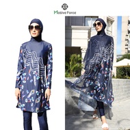 Motive Force Baju Renang Muslimah Long Sleeve Swimwear Plus Size M-6XL (3/4 Pcs)