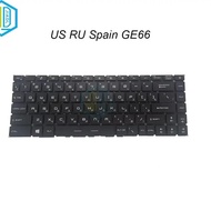 GS66 US FR Spanish Laptop RGB Backlit Keyboards For MSI GP66 Stealth GS66 Raider GE66 MS-1541 MS-154