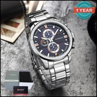 Curren นาฬิกาข้อมือผู้ชาย แท้100% หน้าปัดตกแต่งดีเทลคมเท่ห์ สายสแตนเลส รุ่น C8274 พร้อมกล่องนาฬิกา C