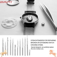 ANHUITYJ Watch Stem, Stainless Steel Complete Set Watch Crown, 10 Models Replacement Boxed Movement 