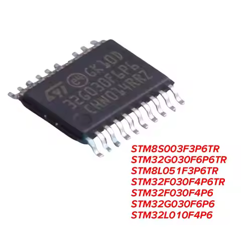 5PCS TSSOP-20 STM8S003F3P6TR STM32G030F6P6TR STM8L051F3P6TR STM32F030F4P6TR STM32F030F4P6 STM32G030F