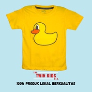 KATUN Twin Kids T-Shirt For Toddlers Unisex Motif Sablon Pancoat Duck Combed Cotton 24s | Duck