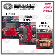 DISC BRAKE PAD (FRONT & REAR) - KYMCO - XCITING 400i (NK)