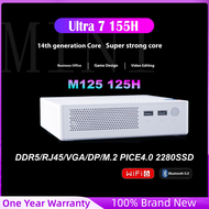 M125 125H/M155 155H MINI PC DDR5 M.2 PICE 4.0 2280 SSD Wifi6 BT5.2 Windows 11 Buite in Audio Desktop