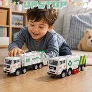 UPSTOPBO Garbage Truck Toy, Simulation Plastic Recycling Sanitation Vehicle, Interactive Inertia Pow