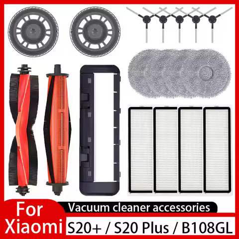 For Xiaomi Robot Vacuum S20+ / B108GL / B108CN / B113CN Parts Accessories Main Side Brush Hepa Filte