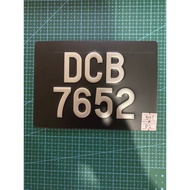 nombor plate ketuk plate besi number plate besi motor