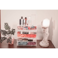 Acrylic 5 Grids Drawer Makeup Organizer
