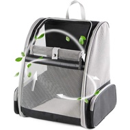 AUKKI กระเป๋าเป้แมว กระเป๋าใส่สัตว์เลี้ยงสำหรับสุนัขและแมว ตาข่ายระบายอากาศได้เต็มที่ Cat Dog Backpa