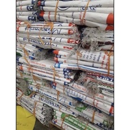 Set of 50 old sacks, stork sacks, used pineapple sacks