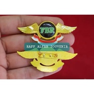 FBR Logo Brooch Pin Wing Wings Logo FBR Brass Magnetic Pin