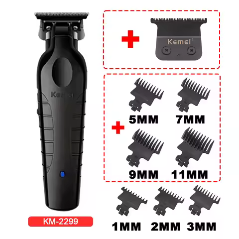 Kemei KM-2299 USB Fast Charging Clippers Barber Machine 1200MA Rechargeable Cordless Hair Trimmer Ke