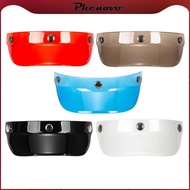 [Phenovo] Motorcycles Helmet Peak Shield Open Face   Shade Replacement w/ 3 Snap