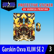 Skin Stiker Garskin Oxva Xlim SE 2 Wolf UV Varnish Printing Vinil Hologram