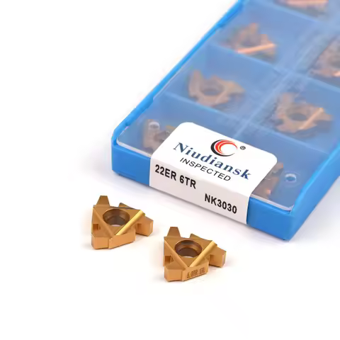 22ER 4.0TR 5.0TR 6.0TR 22IR 4TR 5TR 6TR NK9030 NK3030 Carbide Threading Inserts CNC Lathe Cutting Bl