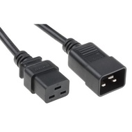 C19 to C20 Power Cord Extension 3 x 2.5 mm Cable - 2 meter