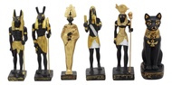 Ebros Egyptian Classical Deities Miniature Figurine Gods of Egypt Dollhouse Miniature Statue Legends