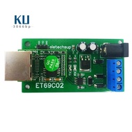ET69C02 Ethernet Network IP RJ45 to RS485 Bus Converter for Modbus RTU Master Slave Client Server MQ