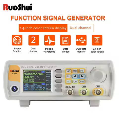 RuoShui DDS Signal Generator High Accuracy Dual-channel Universal Function Generator Counter Arbitra